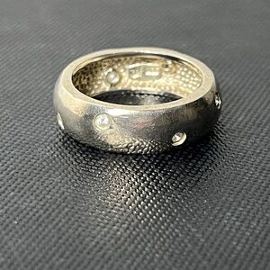 Sterling Silver 925 Cubic Zirconia Vintage Ring Sz 7